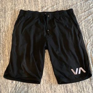 RVCA basketball black shorts